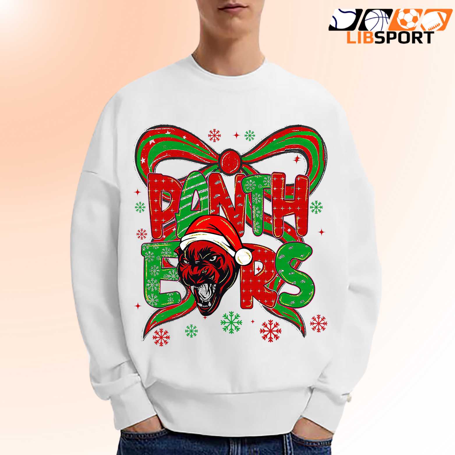 Carolina Panthers Christmas Shirt, Nfl Game Day Xmas Gift